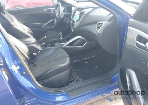 2012 Hyundai Veloster Base W/Black z USA, uszkodzony, nr VIN KMHTC6AD9CU084532